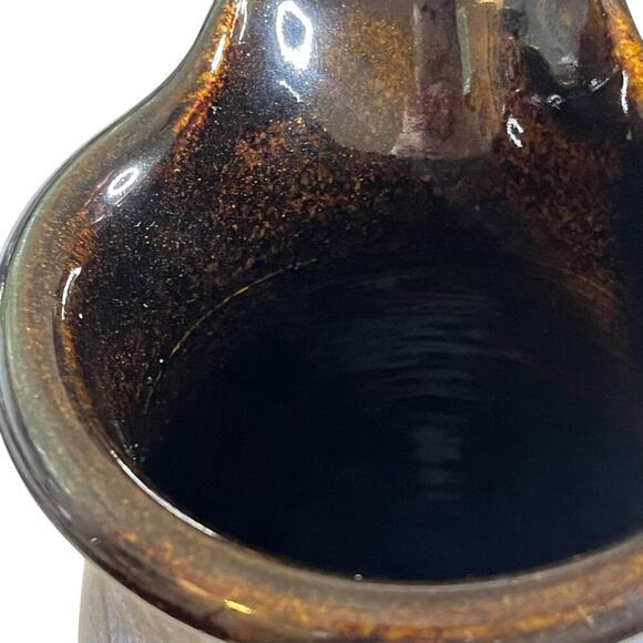 Tracy Dotson Pottery North Carolina Vintage Pitcher Fish Scale Signed Art Blue - Picture 4 of 6